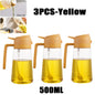 200/300/500ml Oil Spray Bottle BBQ Cooking Olive Oil Sprayer Plastic Baking Oil Spray Empty Bottle Vinegar Bottle Or  Oil brush