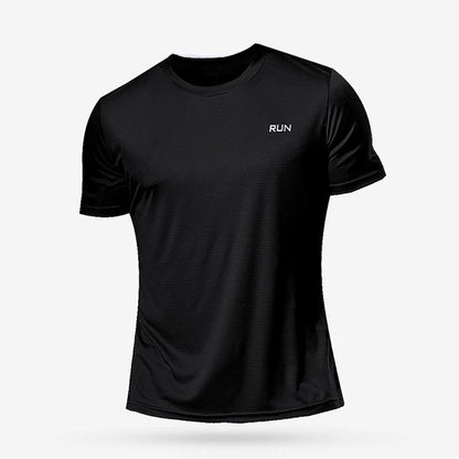 New summer men's quick-drying running and fitness sports shirt - Men's short-sleeved fitness top - Gym T-shirt