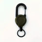 1/2/4pcs Extendable Retractable Holders Keychain Badge Reels Heavy Duty Clip With Carabiner Key Chain For Men Outdoor Bags