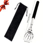 Stainless Steel Adjustable Massage and Tickle Relief Back Portable Rubber Handle Extendable Telescoping Itch Stick Health Care