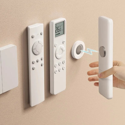 3-24pcs Magnetic Remote Control Holder Air Conditioning Remote Control Wall Storage Magnetic Hook Non Perforated Magnetic Buckle
