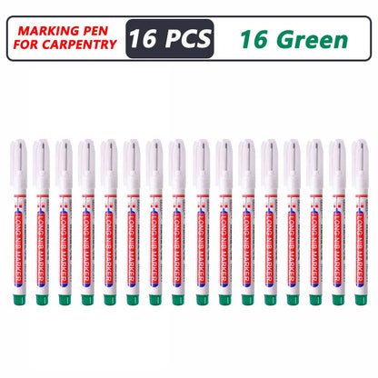 iLMH 1-40PCS Deep Hole Long Nib Head Markers For Metal Perforating Pen Waterproof Bathroom Woodworking Decoration Multi-Purpose
