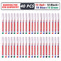 iLMH 1-40PCS Deep Hole Long Nib Head Markers For Metal Perforating Pen Waterproof Bathroom Woodworking Decoration Multi-Purpose