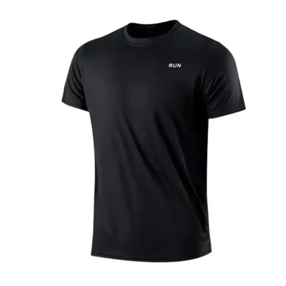 New summer men's quick-drying running and fitness sports shirt - Men's short-sleeved fitness top - Gym T-shirt