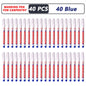 iLMH 1-40PCS Deep Hole Long Nib Head Markers For Metal Perforating Pen Waterproof Bathroom Woodworking Decoration Multi-Purpose