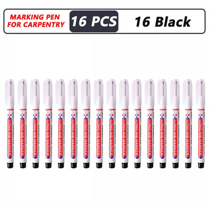 iLMH 1-40PCS Deep Hole Long Nib Head Markers For Metal Perforating Pen Waterproof Bathroom Woodworking Decoration Multi-Purpose